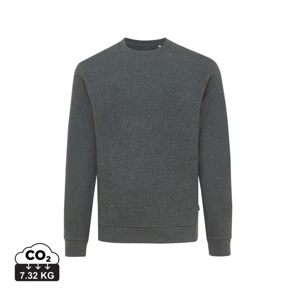 Iqoniq Denali ungefärbt. Rundhals-Sweater aus recycelter BW - Heather Anthracite / XL