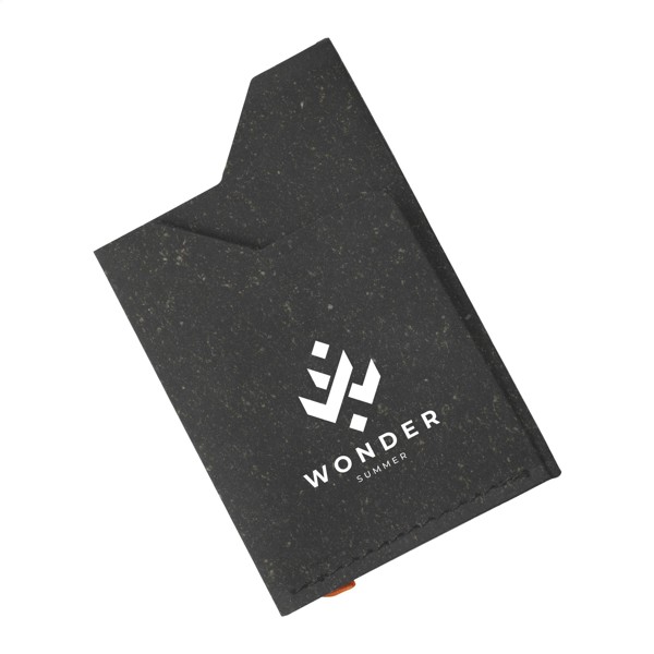 Recycled Leather Cardholder - Black