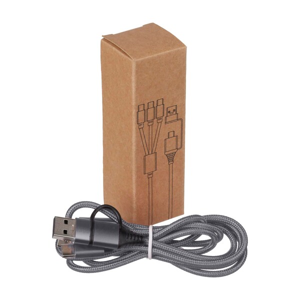 Charging cable Hexa | 6-in-1 - silver