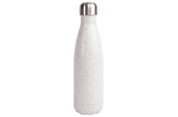 Sagaform Nils Bouteille en acier Splash 500ml - Blanc / Noir
