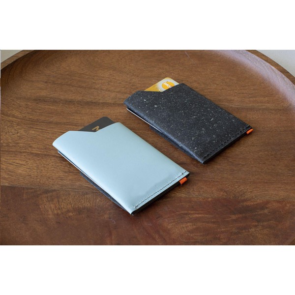 Recycled Leather Cardholder - Black