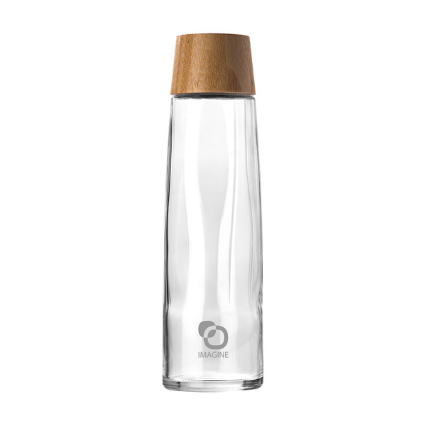 CALYPSO 882 - BND882 - Carafe en verre recyclable de 750 ml / 25 oz avec couvercle en bambou FSC®