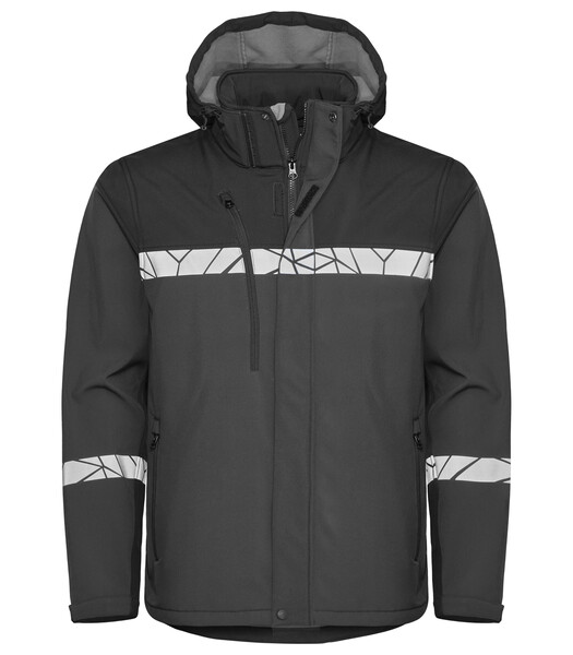 7400 SOFTSHELL JACKET PGL Grey/Black XS