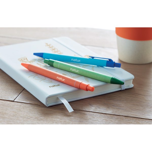 Paper/PLA corn ball pen Cartoon Coloured - Black