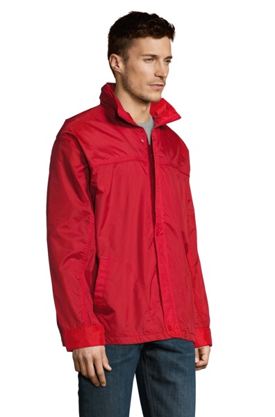 Sol's Mistral - Αδιάβροχο αντιανεμικό με επένδυση Jersey - Black / S