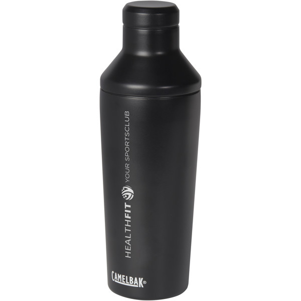 Agitador de cocktails de 600ml isolado a vácuo "CamelBak® Horizon" - Preto liso