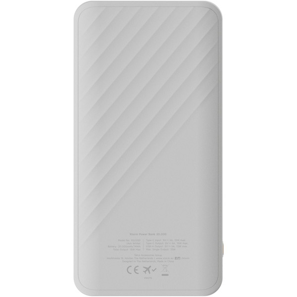 Xtorm XG220 Go2 15W 20.000 mAh Schnelllade-Powerbank - weiss