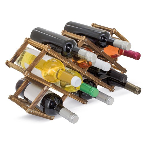 WOODEN BOTTLE RACK 10 BOTTLES "RAK"