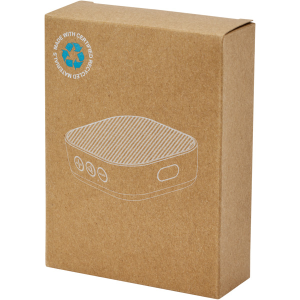 Stark 2.0 3W mini RCS recycled plastic Bluetooth® speaker - White