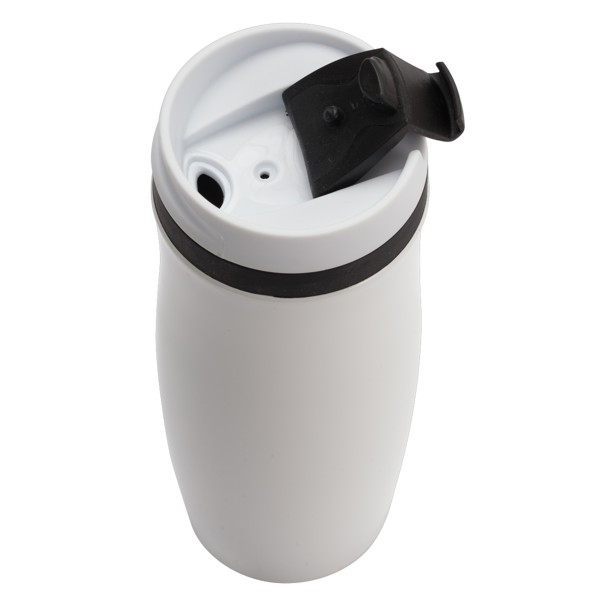 390 ml Viki thermal mug - Black / White