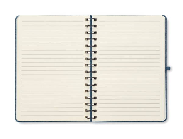 Cahier A5 support de téléphone Strata - Bleu