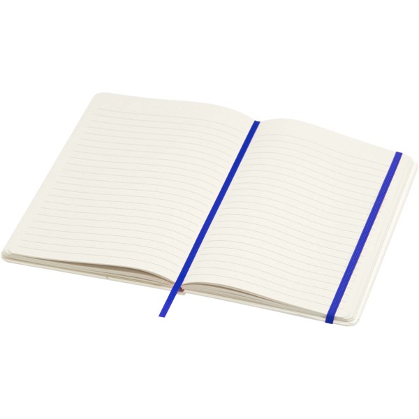 Carnet A5 recyclé Bass ligné à couverture rigide - Bleu royal