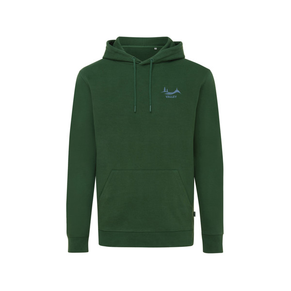 Sweat à capuche en coton recyclé Iqoniq Jasper - Forest Green / S