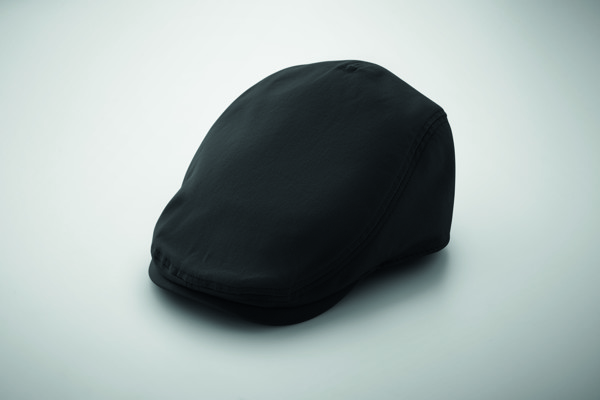 Newsboy flat cap 235 gr/m² Flat Peak - Black