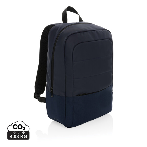 Sac à dos pour ordinateur 15,6" en rPET AWARE™ Armond - Bleu Marine