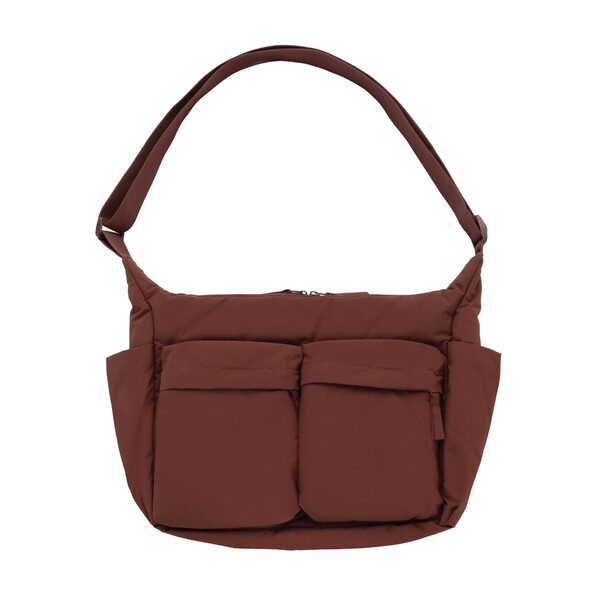 KENTO URBAN RCS polstrovaná crossbody taška z rec. Nylonu - Vínovo Červená