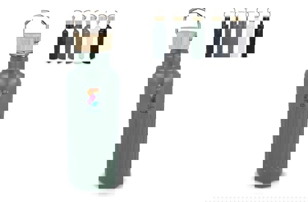 Recycled stainless steel thermo bottle 500ml - White