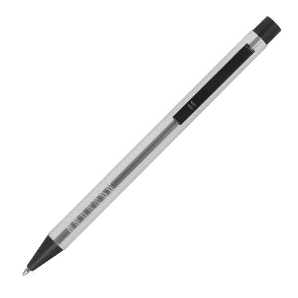 Retractable ballpen made of metal EVERETT - White