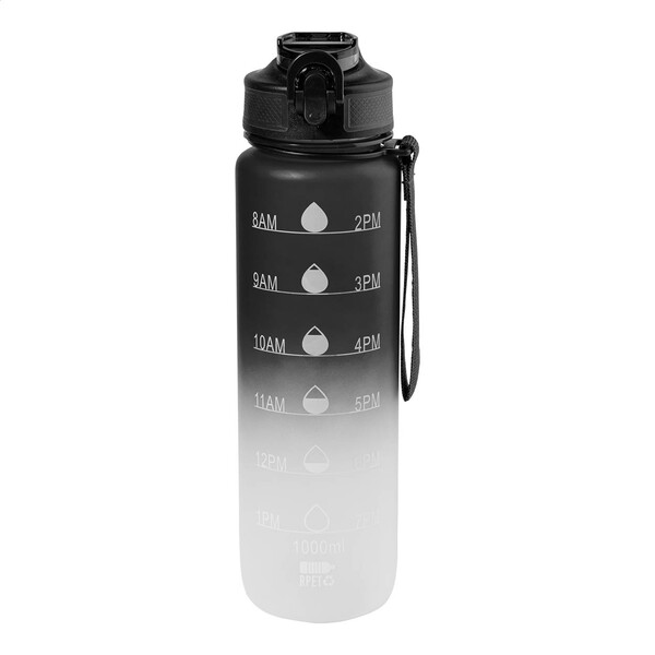 Rpet Motivational Bottle Sipgrade - Black