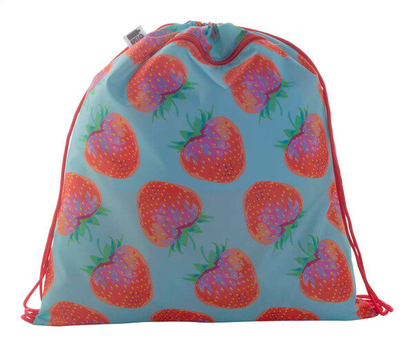 Sac piscine CreaDraw Zip RPET - Rouge / Blanc