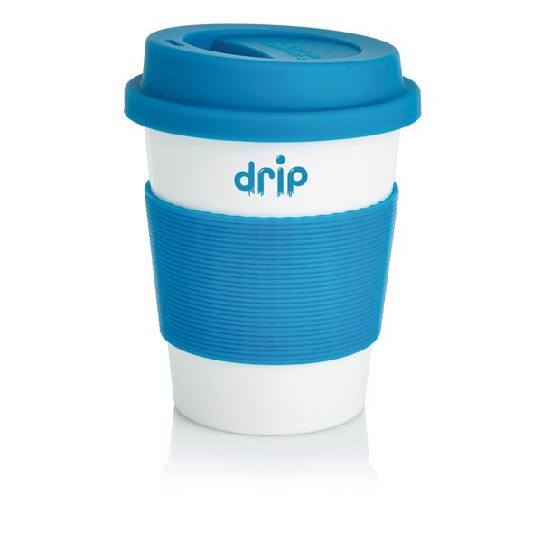 PLA coffee cup - Blue / White