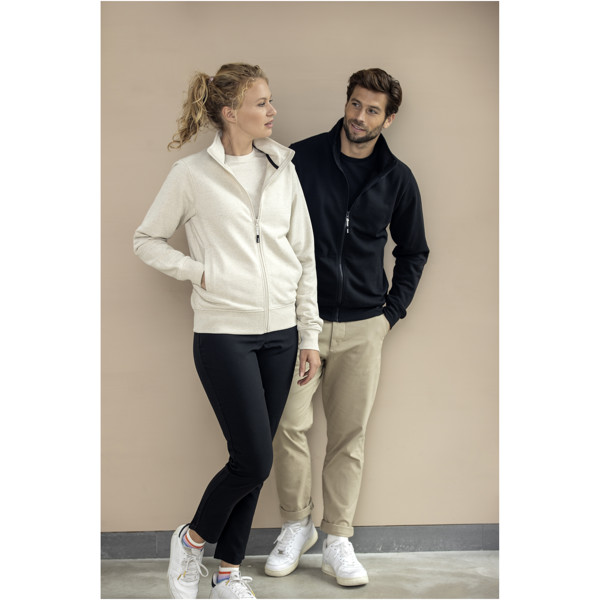 Camisola com fecho de correr comprido reciclada unissexo "Aware™ Galena" - Branco / L