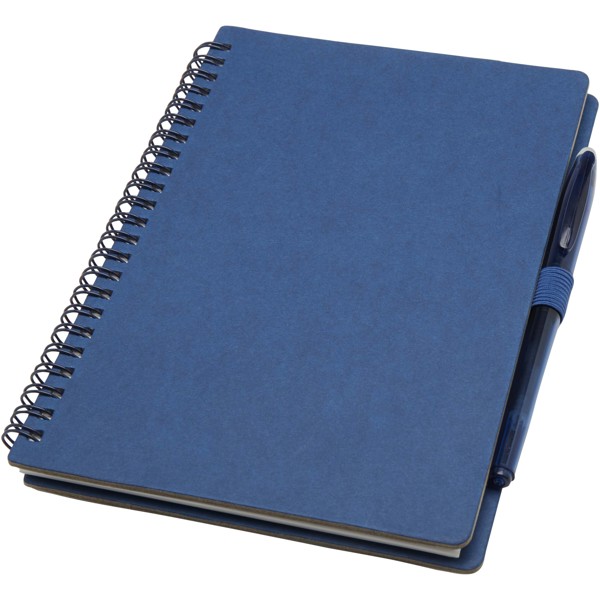 Carnet A5 à couverture souple réutilisable et parure de stylos Slate (encre noire) - Marine