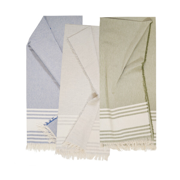 Fouta polycoton 150g SANDY - gris