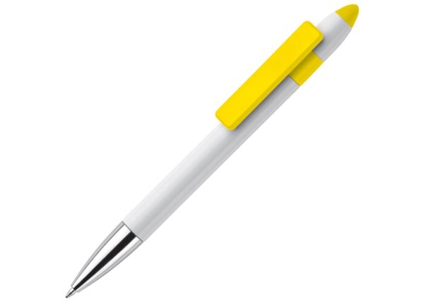 California ball pen twist/touch - White / Yellow