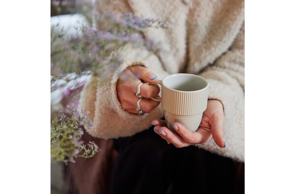 Sagaform Inka tasse avec oreille 270ml - Blanc