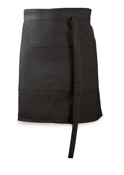 ROSEMARY. Bar apron in cotton and polyester (150 g/m²) - Black