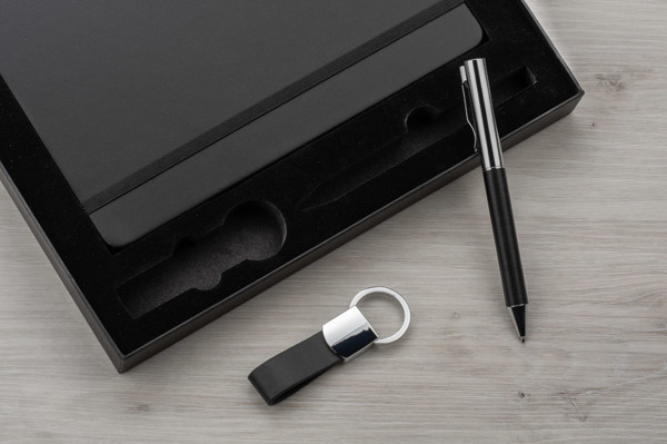 Notebook with pen and key ring set PROBIZ