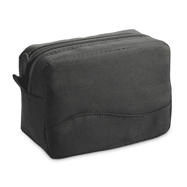 MARIE. Microfibre toiletry bag - Black