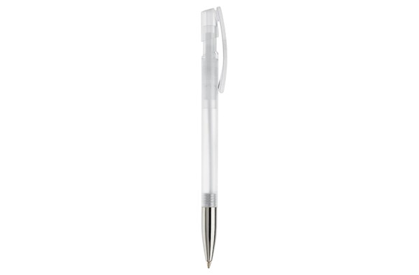 Nash kuglepen metal spids tranparent - Gennemsigtig / Hvid