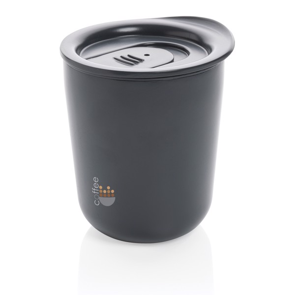 XD Collection coffee tumbler, 250ml, antimicrobial - Grey
