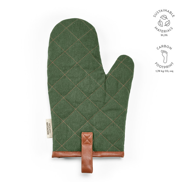 Basquiat Kitchen Glove - Vojenská Zelená