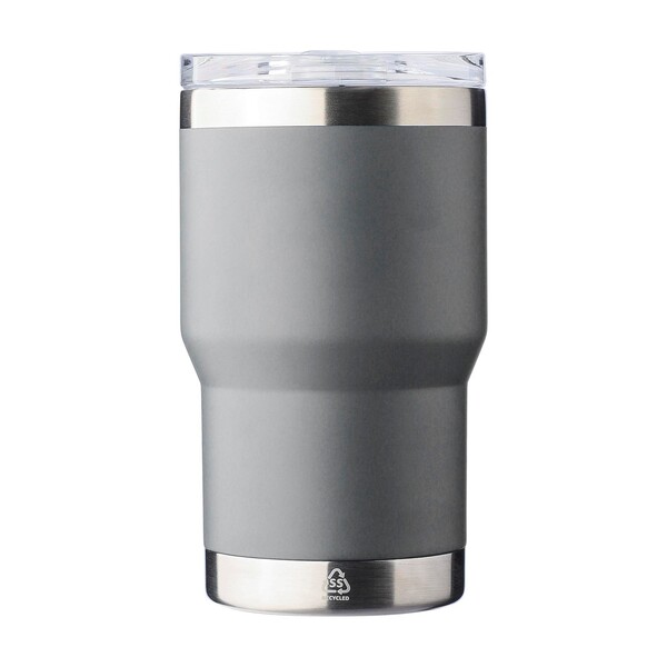 Gobelet thermos Ayen | Inox recyclé | 350 ml | Revêtement céramique - gris