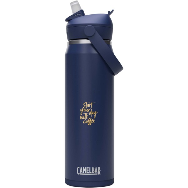 Bouteille d’eau en acier inoxydable de 740 ml avec paille à clapet Camelbak® Thrive Flip VSS - Marine