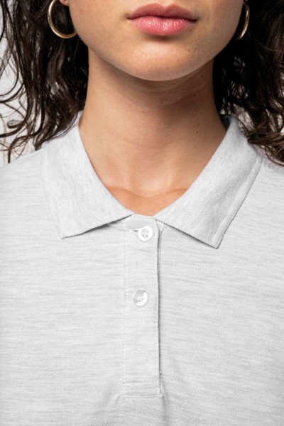 Ženska polo majica dugih rukava - Bijela / 3XL