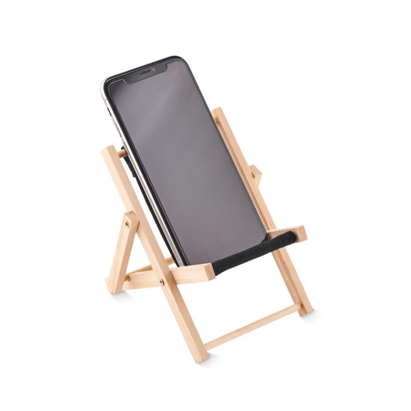 Deckchair-shaped phone stand Sillita - Black