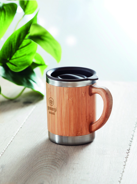 Copo com parede dupla 300ml Mokka - Madeira