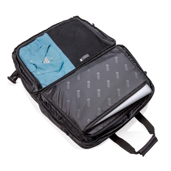 XD - Swiss Peak RFID duffle with suitcase opening
