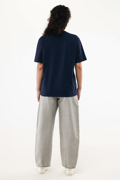 T-shirt lourd en coton recyclé IQONIQ Nikko - Bleu Marine / 4XL