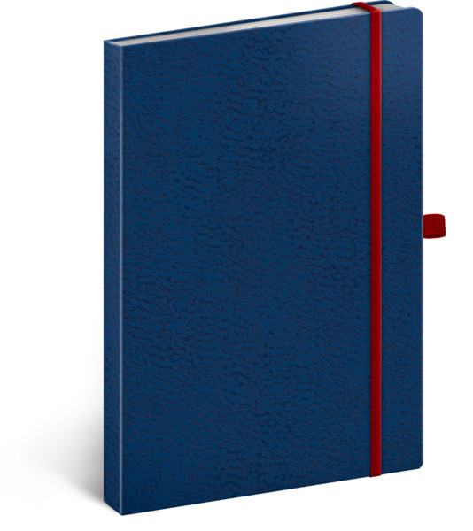 Notique Notes Vivella Classic Modrý/Červený, Tečkovaný, 15 x 21 cm