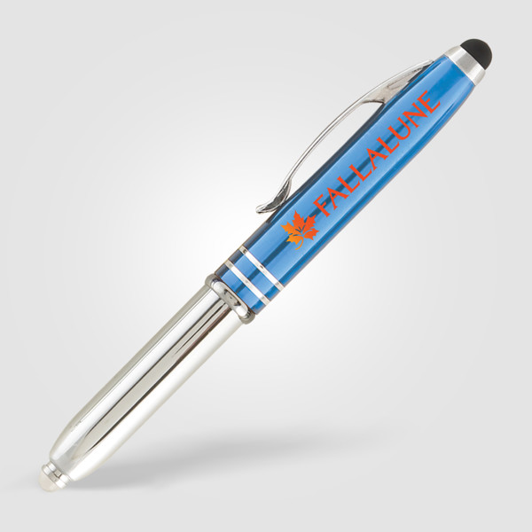 Brando Shiny Stylus Pen - Ocean Blue / 4 Color inkjet