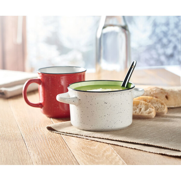 Ceramic vintage bowl 550 ml Piga Bowl - White