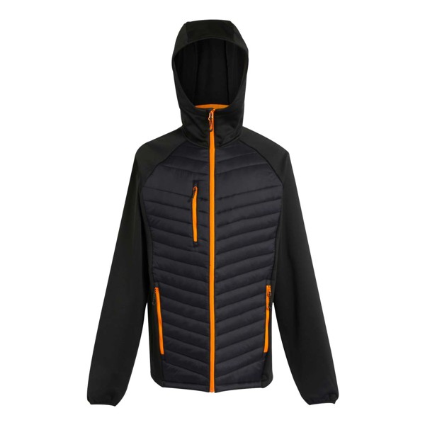 Navigate Hybrid Jacket - Black / Orange Pop / 3XL