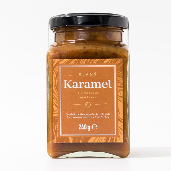 Slaný karamel s lieskovymi orieškami