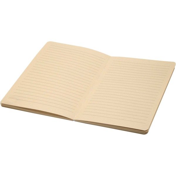Liliana A5 Zuckerrohr und RPET Softcover Notizbuch - schwarz