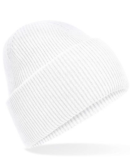 Classic Engineered Deep Cuffed Beanie - White / One Size